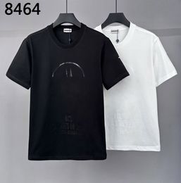 DSQ PHANTOM TURTLE Mens T-Shirts Men's Black White COTTON T-SHIRT with Print Mens T Shirts Short Sleeve Tshirts Summer Hip Hop Tops Tees Streetwear | 5640