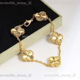 Jewellery Vanclef Necklace Bracelet Designer Women Original Quality Bracelets Clover Womens Bracelet Chain Bangle Links Bangles Chains Gold Braclet 755