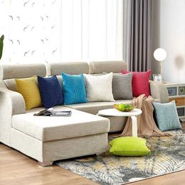 Cushion/Decorative Velvet Solid Cushion Cover 45x45cm Cover Sofa Decorative s for Living Room Car Decorative cases Home Decor