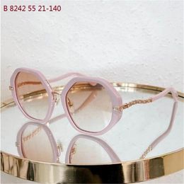 Sunglasses Acetate Hexagon Luxury Glasses Women's Diamond-encrusted Retro Big Face Universal Sunshade Mirror