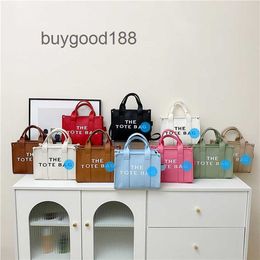 Designer Marcj High-end Tote bag Womens Bag 2024 New Popular Letter Fashionable Large Capacity Handbag Versatile Single Shoulder Oblique