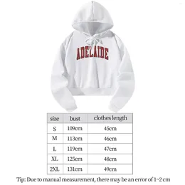 Women's Hoodies Womens Sweatshirt Cropped Costume Spring Autumn Fashion Drawstring Pullover For Vacation Shopping Walking Party Travel