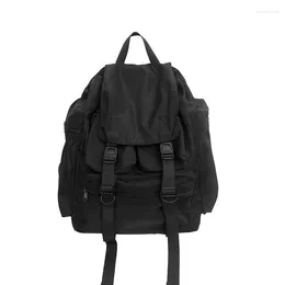 Backpack Designer Black Men's Bag Japan Street Cool Backpacks Capacity School Bags Quality Waterproof Nylon For Men Mochila