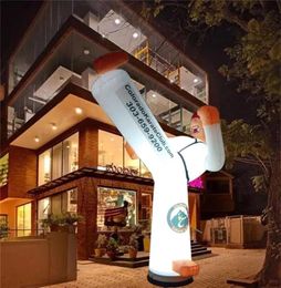 Customised martial arts Inflatable Karate model Taekwon kick Man for Advertising Promotion on Kicking Leg 5mH (16.5ft) with blower
