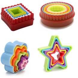 Moulds 1 Set Cookie Cutter Cake Mould Plastic Cupcake Biscuit Fondant DIY Tools Kitchen Baking Tool