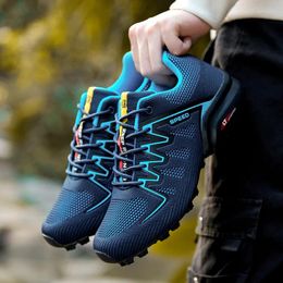 Fitness Shoes Hiking For Men Wear-resistant Outdoor Men's Travel Sports Lace-Up Jogging Training Climbing Trekking Sneakers