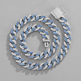 Designer Pendant Necklaces Necklace Hip Hop 11mm Box Buckle Miami Heavy Industry Cold Wind Cuban Chain Mens