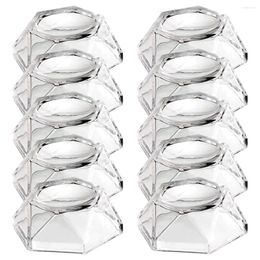 Jewellery Pouches 10Pcs Acrylic Sphere Display Stand Holder - Clear Crystal Ball Base For Softball Tennis (Medium)