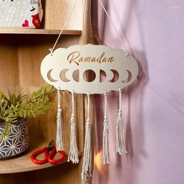 Decorative Figurines Welcome Sign Wooden Door Decorations With Tassels For Outdoor Supplies