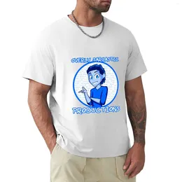 Men's Tank Tops Blue Logo T-Shirt Anime Boys Animal Print Shirt Quick Drying Men