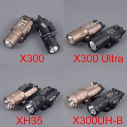 Lights Tactical Metal X300 Ultra Xh35 X300uhb Weapon Gun Light Lanterna Torch for Airsoft Pistol Glock 17 18 19 22 Colt 1911 20mm Rail