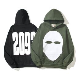 Sweatshirts Hoodies Men Hip Hop Masked Man Printed Sweatshirt Pullover Hoode 24FW