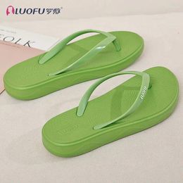 Slippers Flip Flops Women Shoes Home Soft Comfortable Lightweight Beach Bread Casual Portable Deodorization