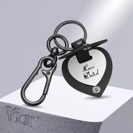 Keychains Vnox Customize Heart Love Keychain Personalized Name Key Chain Keyring Engraved Gift To Boyfriend Husband