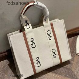 Bag Canvas Handbag Woody Fashion Designer Letter Bags Women's 2024 Cloee Printed Totes Tote Shopping Large Capacity Versatile Tot ZVVM