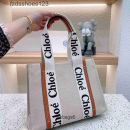 Handbag One Bags Woody Tote 2024 Cloee Fashion Beach Bag Shoulder Canvas Niche Designer Design Portable Large Tote Women's Capa TY6K