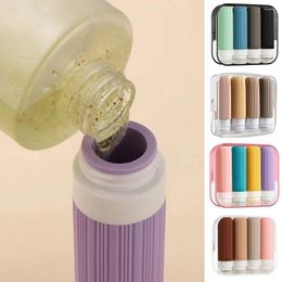Storage Bottles Silicone Travel Squeeze Cosmetics Shampoo Container Refillable Bottle Containers Leak Proof Portable