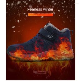 Boots Men's Women Slip On Winter Shoes For Men Waterproof Ankle Top Male Snow Botines Hiking Femininas 2024