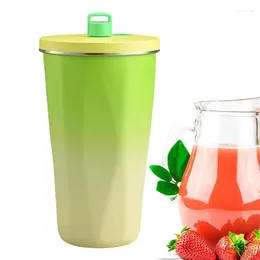 Water Bottles Insulated Cup With Straw Tumbler Travel Mug Coffee Fashionable Vacuum Insulation