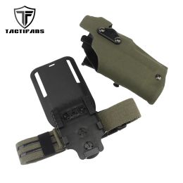 Holsters 6354do Tactical G17 G19 Holster Drop Adapter Quick Release Holster Leg Belt Compatible Glock 17 19 with X300/x300u Weapon Light