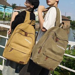 Backpack Vintage Design Durable Canvas Women Man Schoolbag For Teenage Girl Boys Student School Bags Rucksack