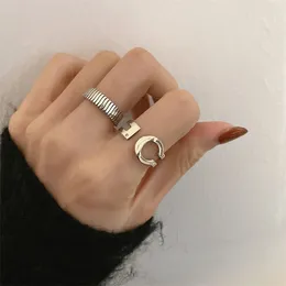 Cluster Rings Uniorsj 925 Sterling Silver Jewelry Japanese And Korean Style Vintage Twisted Design Open For Women