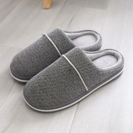 Slippers Men's Winter Simple Couple For Home Use H Soft And Warm Cotton With A Sense Of Men Size 9