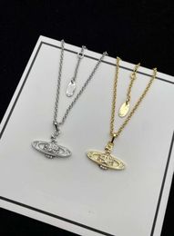 Fashion Brand Designer Pendant Necklaces Letter viviennes Chokers Luxury Women Jewellery Metal Pearl Necklace cjeweler Westwood For Woman Chain 5544ess