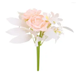 Decorative Flowers Natural Looking Artificial Flower Realistic Vibrant Bouquet For Wedding Arrangement Easy Maintenance