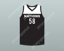 CUSTOM NAY Name Mens Youth/Kids TYLER HERRO 58 NATIONS BLACK BASKETBALL JERSEY TOP Stitched S-6XL