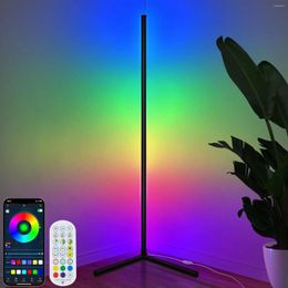 Floor Lamps US Led Lamp 65" Smart RGB Lights Corner With 16 Million Colours Changing & 234 Scene Music Sync