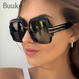 Sunglasses 2023 New Big Frame Ladies Brand Sunglasses Fashion Luxury Women Men Letter Shades Uv400 Vintage Girls Glasses T240428