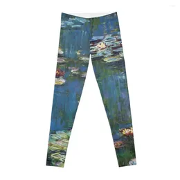 Active Pants Water Lilies By Monet Leggings Sports For Women Women's Gym Legging