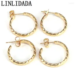 Stud Earrings 5Pairs Gold Color Circle Wholesale Jewelry Round Women Girl