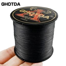 GDA Braided Fishing Line Pesca 500M 4 Strands Carp Multifilament Fly Wire Japanese 100% Pe Line Saltwater 240422