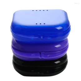 Storage Bottles Tooth Retainer Box Braces Container Mouthguard Guard Denture Case Cleaner Multi Color Organizer Accessories