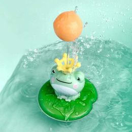 Baby Bath Toys Bath Toys Electric Spray Water Floating Rotation Frog Sprinkler Shower Game For Children Kid Swimming Bathroom for Children Gift