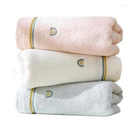 Towel Drop 2pcs/set Cotton Absorbent Soft Embroidery Bath Hand Towels Set Bathroom Home El