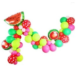 Party Decoration 81pcs Polka Dot Latex Balloons Watermelon Foil Garland Arch Kit Themed Baby Shower Birthday