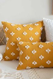 Cushion/Decorative Yellow Cushion Covers 45x45 Star Shaped Throw Cover for Chair Home Decor s for Sofa Bedroom Cases