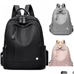 Outdoor Bags Ll-2231 Women Laptop Backpacks Gym Sports Shoder Pack Travel Casual Students School Bag Waterproof Mini Backpack Drop Del Otcx4