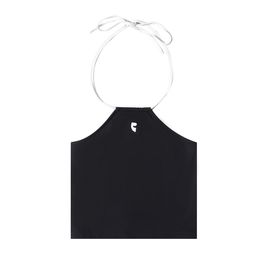 Women's Tanks & Camis Letter Budge cotton-blend Cropped top Shorts Designer Yoga Suit O-neck Sleeveless Sex bra Vest Ladies solid Elastic Femme Clothing#Q4