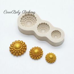 Moulds 3D Buttons Jewelry Silicone Cake Molds Diamonds Gem DIY Wedding Cupcake Fondant Cake Decorating Tools Candy Clay Chocolate Mold