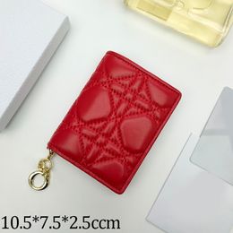 designer bag Fashions Bags Small Wallet women purse Red wallets 11CM sheepskin Purses