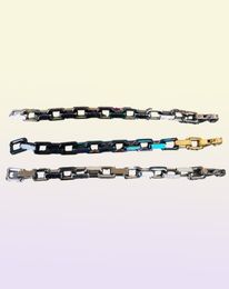 Designer bracelets Jewellery Link Chain Fashion bangle women teen girls Bamboo bracelet Retro dazzle orange Rainbow Colours Blue plat5251218