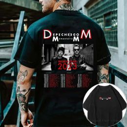 Men's T-Shirts New Mens Depeche Cool Mode T Shirts MDE Tops Enjoy The Silence Depeche Cool Mode T Shirts Music Tops Funny Round Collar Ts T240429