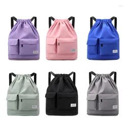 Backpack Women's Men's Drawstring Gym Sports Bag Large Capacity Cycling Basketball Fitness Unisex Travel Yoga Luggage