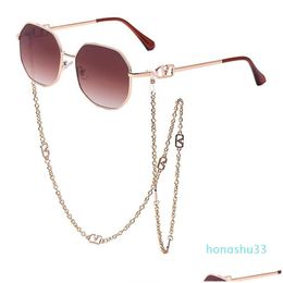 Sunglasses Chain Women 2022 Anti-Drop Lanyard Irregar Goggles Trend Luxury Birthday Present Designer Rop Delivery Fashion Accessories Dhxwj