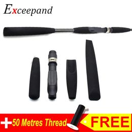 1 Set Black EVA Foam Spinning Fishing Rod Handle Grip With 17# VSS Type Reel Seat For Rod Building Replacement or Repair Parts 240425