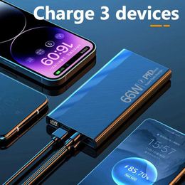 Cell Phone Power Banks Power Bank 30000mAh 66W Super Fast Charging Suitable for iPhone 13 14 Pro Huawei Samsung PD 20W External Battery Charger PowerBank